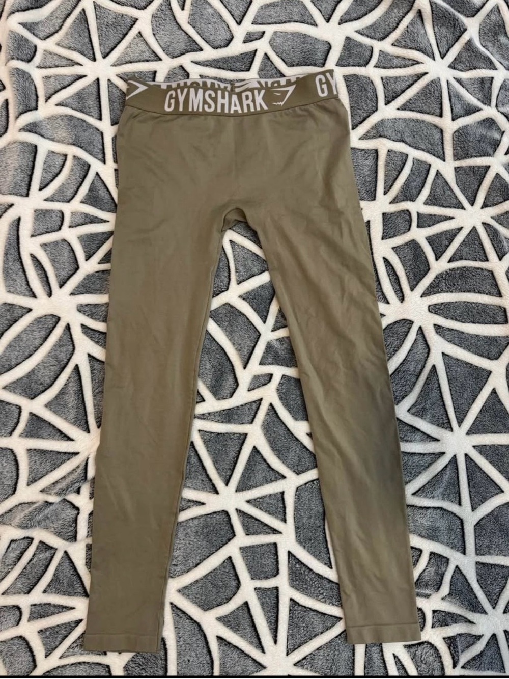 Gymshark Olive Green Logo Waistband Leggings